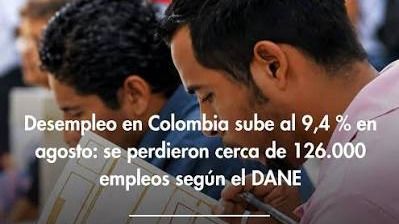 Desempleo sube a 9,4%